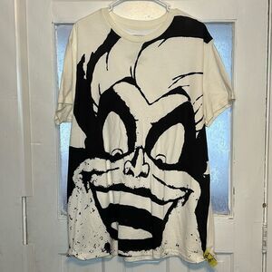 Disney Villains X Heidi Klum Women’s Black and White Ursula TShirt Size XL